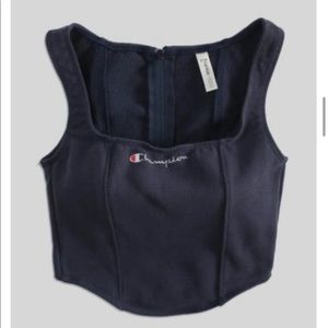 UO Frankie Collective Champion Sweatshirt Bustier